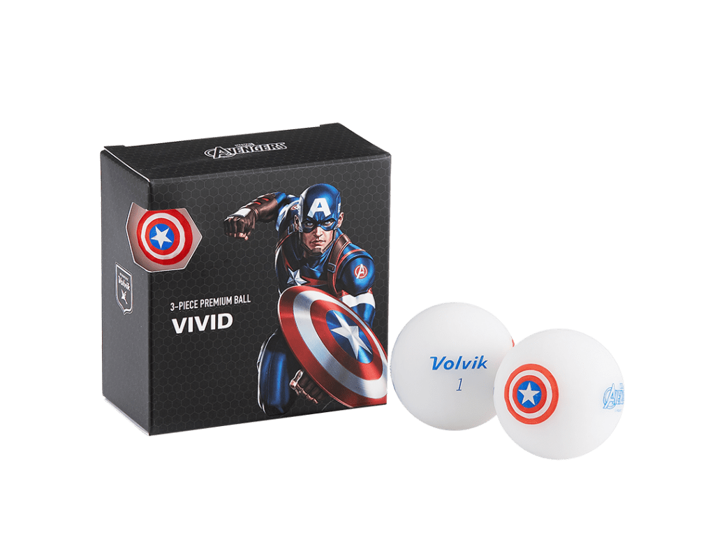 Marvel Captain America - Vivid 4Ball Pack - Volvik USA