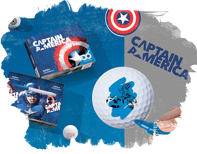 Marvel Captain America – Colored Marker Vista3 Dozen